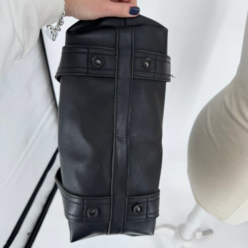Stephane Verdino Bag Paris Black PVC Tote Faux Leather - Picture 7 of 8